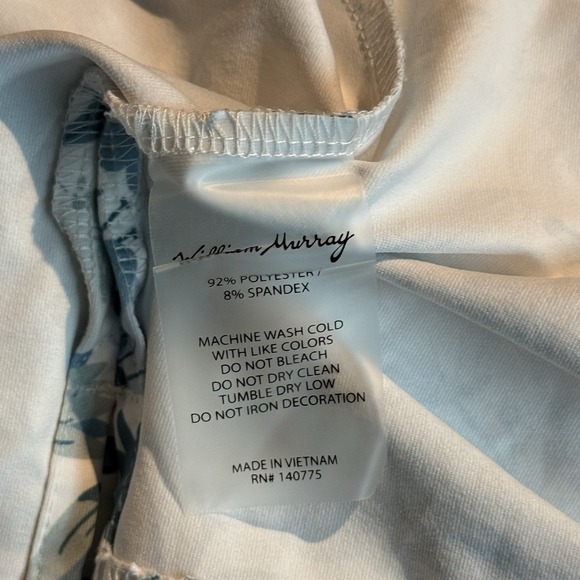 William Murray Performance Golf Polo Shirt Men's Extra Large Floral‎ Print - Picture 8 of 8